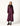 BURGUNDY EMBROIDERED VELVET DJELLABA