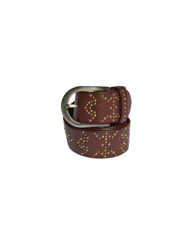 CINTURÓN MIX TACHAS BROWN