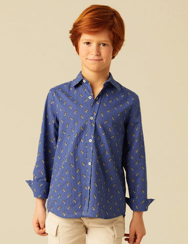 BLUE LEAF SHIRT