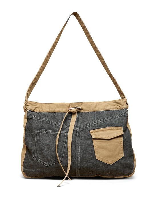 BOLSO DENIM ANTRACITA TIRA CONTRASTE