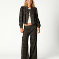 PANTALON CUADRO TRABILLA MARRÓN