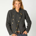 BLAZER CRUZADA ESPIGA GREY