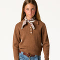 JERSEY BOTONES POINTELLE BARK