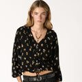 ANTHRACITE FLOWER SHIRT