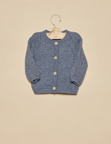 BLUE RIBBED BABY JACKET