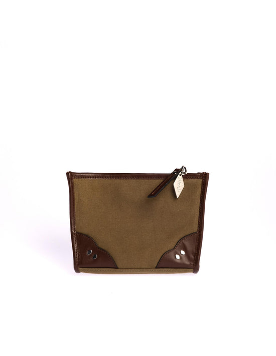 KHAKI PAINT CANVAS BAG
