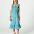 STRAPPY SMOCKED DRESS