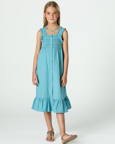 STRAPPY SMOCKED DRESS