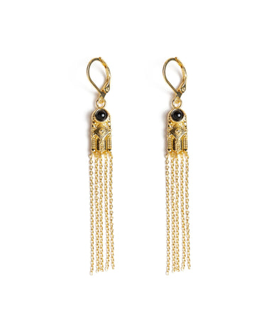 PENDANT CHAIN BLACK STONE