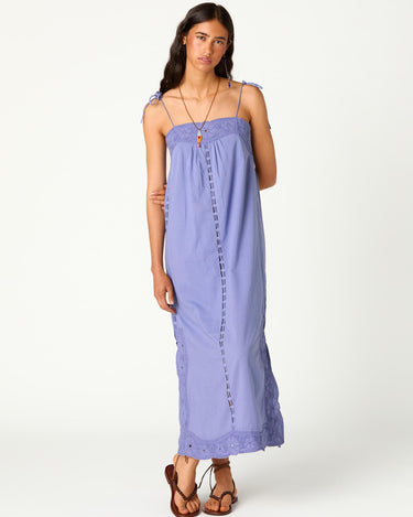 LILAC BRODERIE DRESS