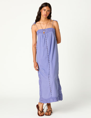 LILAC BRODERIE DRESS