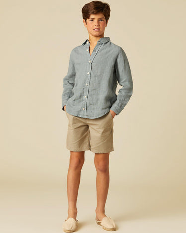 WALNUT GREY STRIPE SHORTS