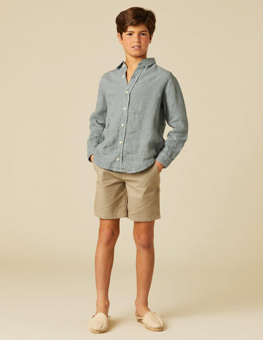 WALNUT GREY STRIPE SHORTS