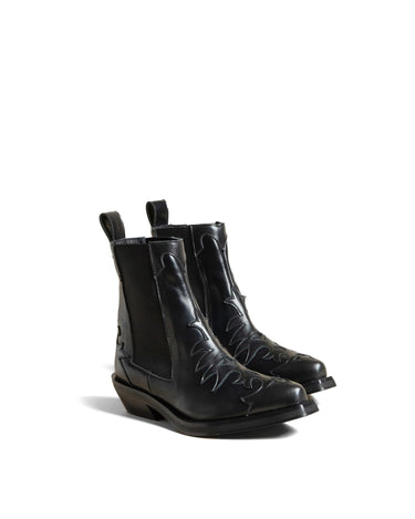 BLACK COWBOY BOOT
