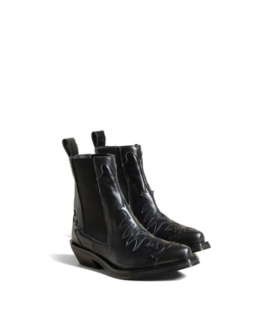 BLACK COWBOY BOOT