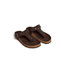 RHOMBUS STUD SANDAL BROWN