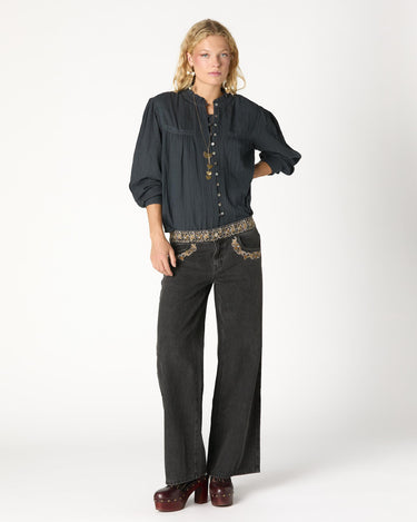 PANTALÓN BORDADO CINTURILLA BLACK