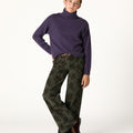 CURRY FLORAL CORDUROY PANTS