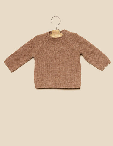 SUGARCANE CABLE KNIT SWEATER