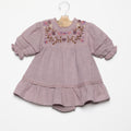 VESTIDO BORDADO FLOR SMOKE