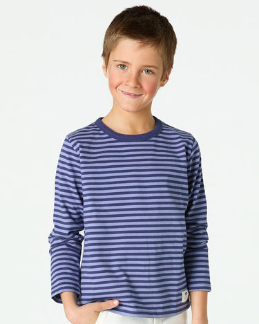 BLUE STRIPED T-SHIRT