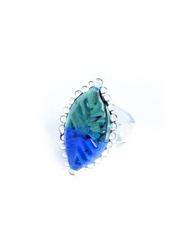 GREEN RHOMBUS RING