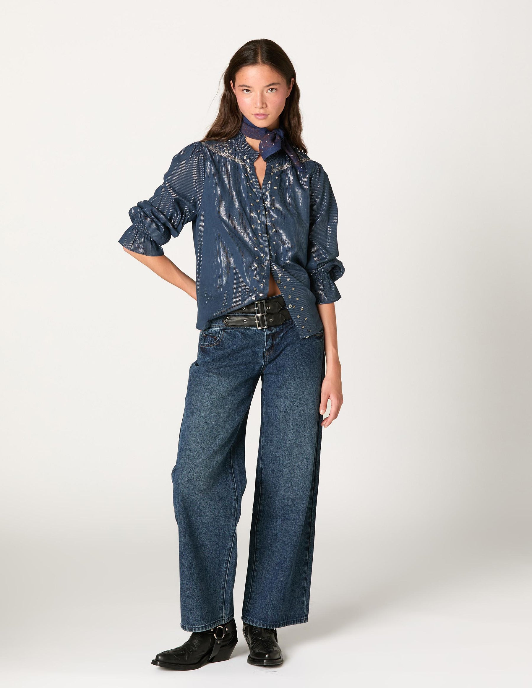 PANTALÓN HEBILLAS BLUE