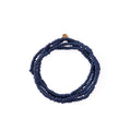 LONG ANILINE BLUE NECKLACE