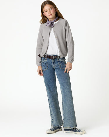 BLUE TROUSERS POCKETS SEAMS