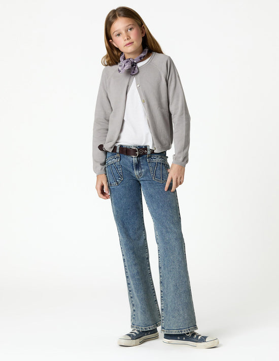 BLUE TROUSERS POCKETS SEAMS