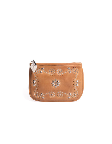 STUDDED SAND WALLET