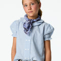 DOUBLE COLLAR SHIRT BLUE STRIPE