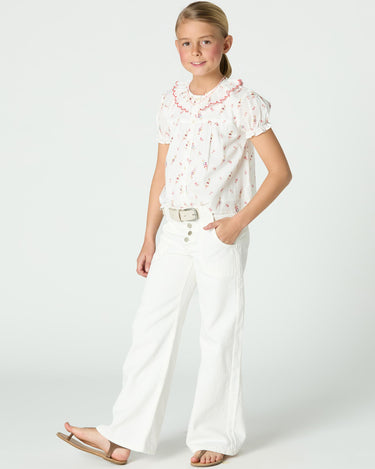 PANTALON DENIM BOLSILLOS BLANCO