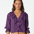 MULBERRY STRIPED SHIRT