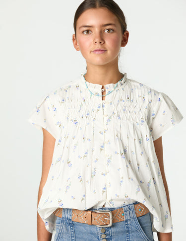 BLUE FLOWER SHIRT