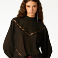 BLACK LACE SHIRT