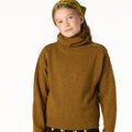 TURTLENECK SWEATER WITH BUTTONS CURRY