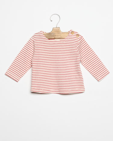 RED STRIPE T-SHIRT