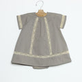 Lace Strap Dress Grey