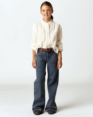 WIDE LEG DENIM PANTS