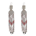 PENDIENTES CUADRADO ROJO - ACERO INOXIDABLE