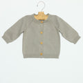 BABY JACKET BUTTONS IRON GREY