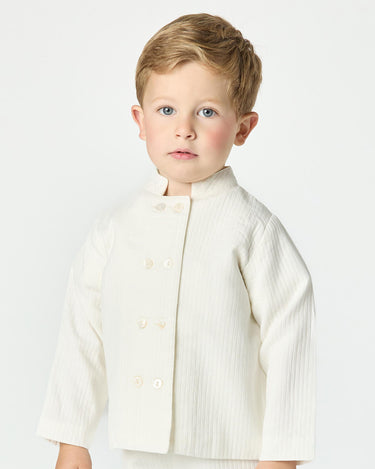 WHITE PIQUÉ JACKET