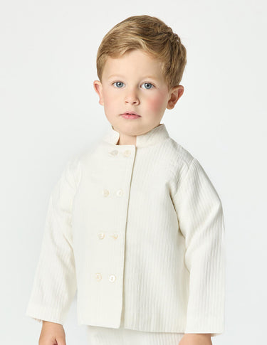 WHITE PIQUÉ JACKET