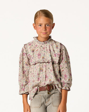 CAMISA CANESÚ MANGA VOLANTE BOTANIC GARDEN