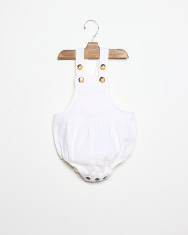 White denim romper