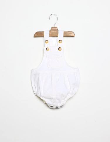 White denim romper