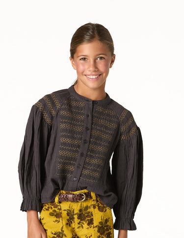 ANTHRACITE CREW NECK NIDOS SHIRT