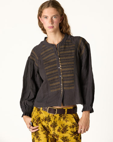 ANTHRACITE ROUND NECK NIDOS SHIRT