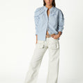BEIGE CARGO POCKET TROUSERS